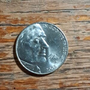 2005 P Silver Nickel Coin Bufolo